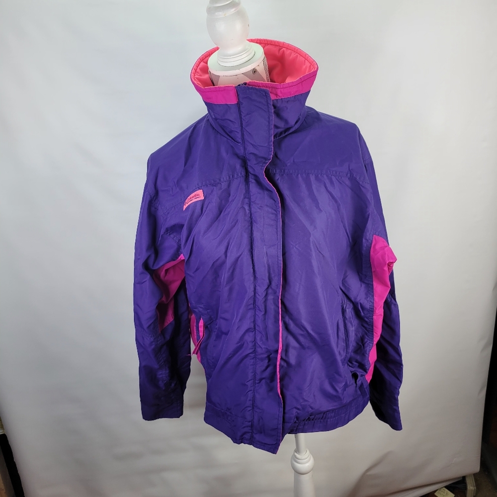 Columbia Womens Bugaboo Ski Winter Jacket Purple/Pink/Coral Size M Double Zip